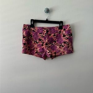 Floral Pink and Purple Women Shorts